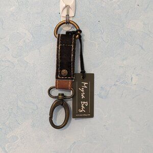 Myra Bag cowhide fur Key Fob - P